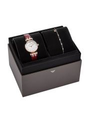 סט ארמאני לאישה - שעון וצמיד דגם AR80052