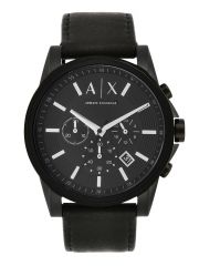ANALOG WATCH 0 JWL SS LEATHER STRAP