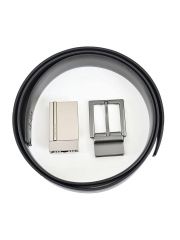 סט חגורת עור 2 אבזמים Calvin Klein דגם  11CK020006-014