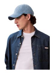 DENIM EMBLEM BURNOUT w PATCH CAP
