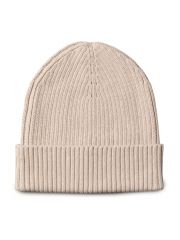 PATCH CHUNKY RIB COTTON BEANIE