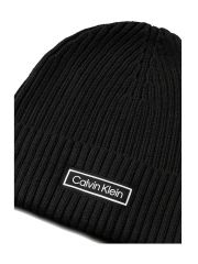 PATCH CHUNKY RIB COTTON BEANIE