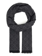 TONAL AOP WOOL LW SCARF