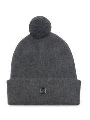 EMBLEM BRUSHED POMPOM BEANIE