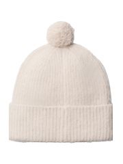 EMBLEM BRUSHED POMPOM BEANIE