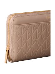 EMBLEM AOP EMBOSSED LONG WALLET