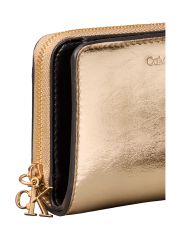 CK METALLIC FLAP ZIP AROUND