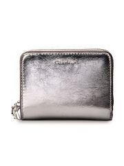 CK METALLIC FLAP ZIP AROUND