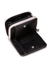 CK METALLIC FLAP ZIP AROUND