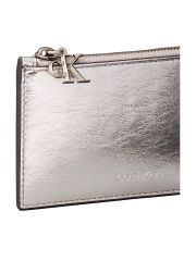 CK METALLIC 6CC ZIP CARDCASE