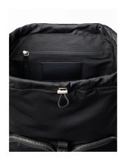 POCKET NYLON FLAP BACKPACK