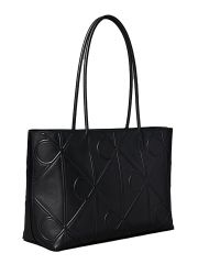 EMBOSSED AOP LEATHER TOTE