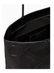 EMBOSSED AOP LEATHER TOTE
