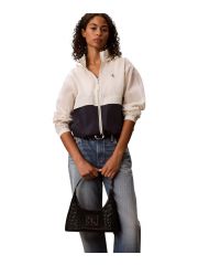 EMBLEM MESH SHOULDER BAG