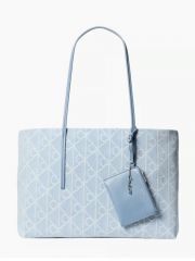 EMBLEM AOP DENIM TOT