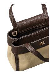 CK CANVAS MINI TOTE CROSSBODY