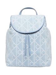 EMBLEM AOP DENIM BACKPACK