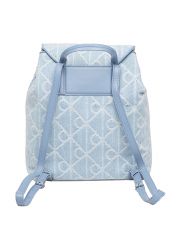 EMBLEM AOP DENIM BACKPACK