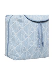 EMBLEM AOP DENIM BACKPACK