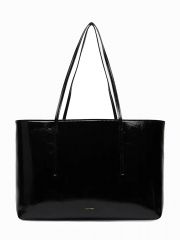FOIL LOGO GLOSSY TOTE W/ POUCH