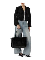 FOIL LOGO GLOSSY TOTE W/ POUCH