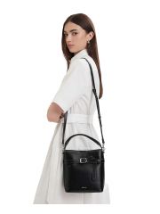 BUCKLE MINI BUCKET CROSSBODY