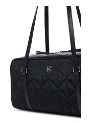 QUILTED NYLON EW SATCHEL