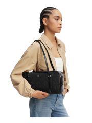 QUILTED NYLON EW SATCHEL