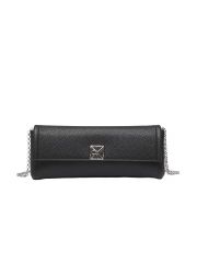 EMBLEM HW PEBBLE CLUTCH