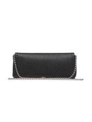 EMBLEM HW PEBBLE CLUTCH