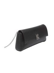 EMBLEM HW PEBBLE CLUTCH