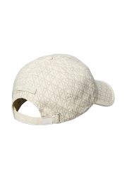 EMBLEM PRINT w LEATHER PATCH CAP