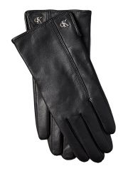 METAL CK LEATHER GLOVES