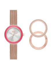 סט שעון וטבעות לוח להחלפה של דונה קארן לאישה מקולקציית SOHO D דגם NY6654SET