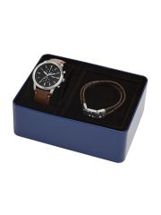 סט שעון וצמיד פוסיל לגבר דגם FS5967SET