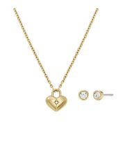 סט שרשרת ועגילים של Fossil  דגם JF04881SET