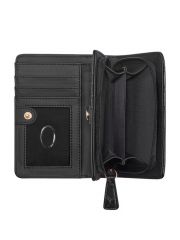 ארנק דמוי עור GUESS קולקציית WELLS  FRENCH WALLET דגם G-A2586147-BLA
