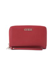 ארנק דמוי עור GUESS לאישה בצבע בורדו קולקציית ALBY דגם DF745568-MER