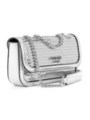 תיק דמוי עור לאישה מבית GUESS סדרה KASKA דגם EY920378-SIL