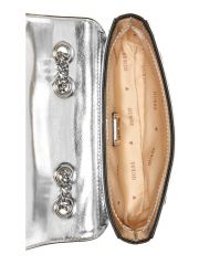 תיק דמוי עור לאישה מבית GUESS סדרה KASKA דגם EY920378-SIL