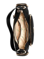 תיק דמוי עור לאישה מבית Guess קולקציית ECO GEMMA דגם EYG839517-BLA