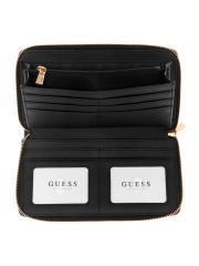 ארנק דמוי עור לאישה מבית GUESS קולקציית AVETA דגם GB898763-BLA