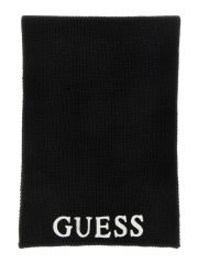 סט צעיף וכובע צמר מבית Guess דגם GFBOXWP4402-BLA
