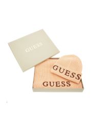 סט צעיף וכובע צמר מבית Guess דגם GFBOXWP4402-PCH