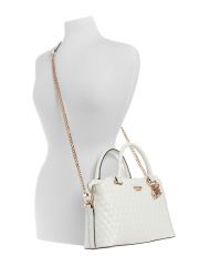 תיק דמוי עור Guess קולקציית BETULA דגם GG962606-WHI