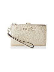 ארנק דמוי עור מבית GUESS לאישה בצבע זהב
