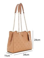 תיק צד דמוי עור לאישה מבית Guess דגם PG934909-BEI