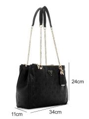 תיק צד דמוי עור לאישה מבית Guess דגם PG934909-BLA