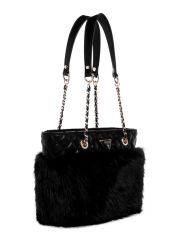 תיק דמוי עור לאישה מבית Guess קולקציית LISE דגם QF935222-BLA