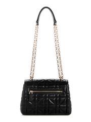 תיק דמוי עור לאישה מבית Guess קולקציית ASSIA דגם QG849921-BLA